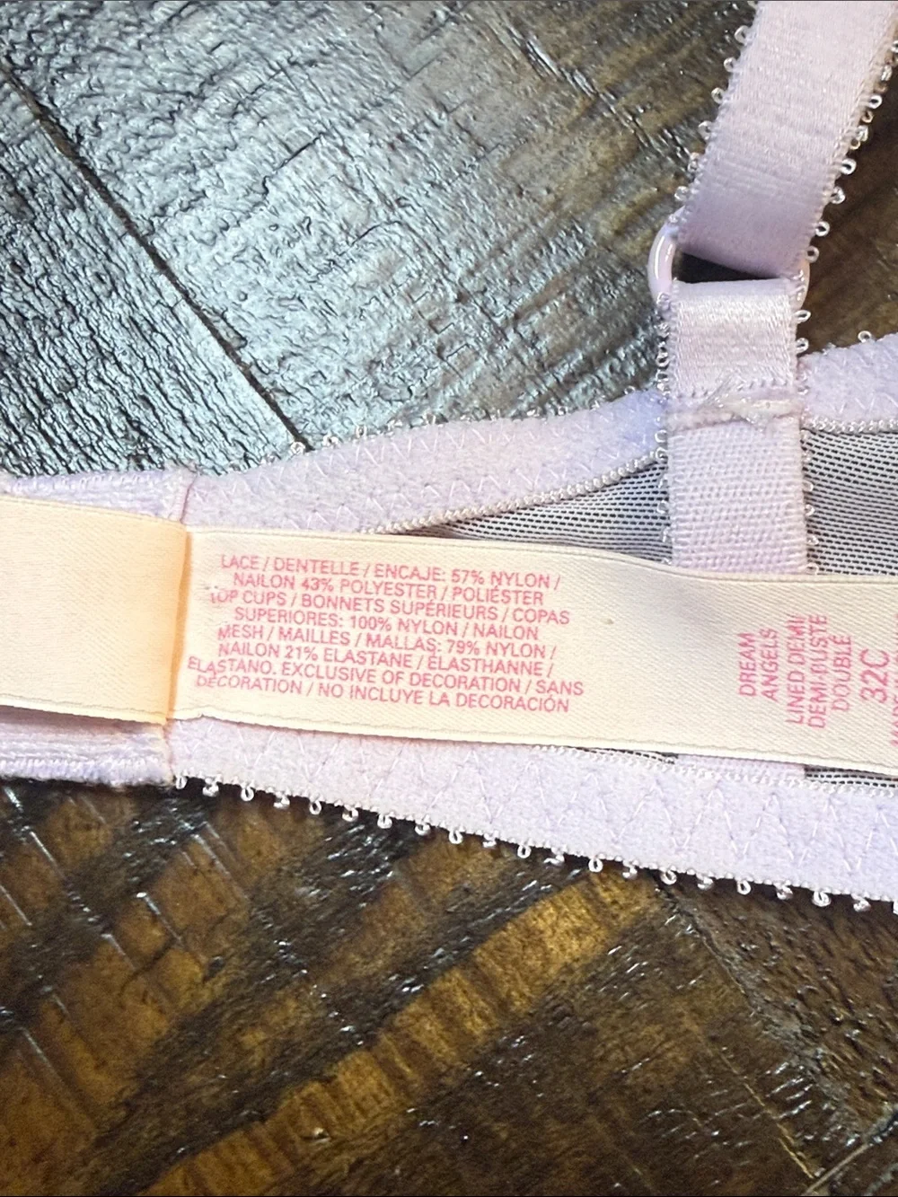 Victoria’s‎ Secret Dream Angels Pink Purple Lace Demi Bra 32C